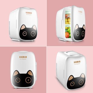 科敏迷你冰箱车载冰箱6L小冰箱宿舍小型储奶母乳冰箱微型家用冷暖箱K6增强型【仅家用】