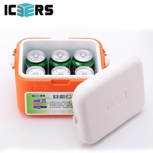 艾森斯（icers）高品质5L户外PU保温箱家用车载医药用品胰岛冷藏箱 生物安全转运箱 母乳背奶包 嫩绿色(PU6面)送：1冰盒+4冰袋 有温度显示